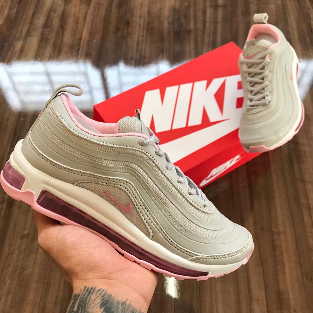 Nike air max 97 best sale feminino rose