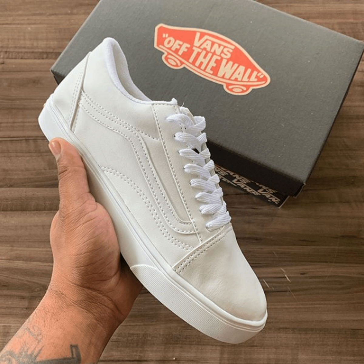 Tênis Vans Old Skool Branco, Tênis Feminino Vans Nunca Usado 90672168