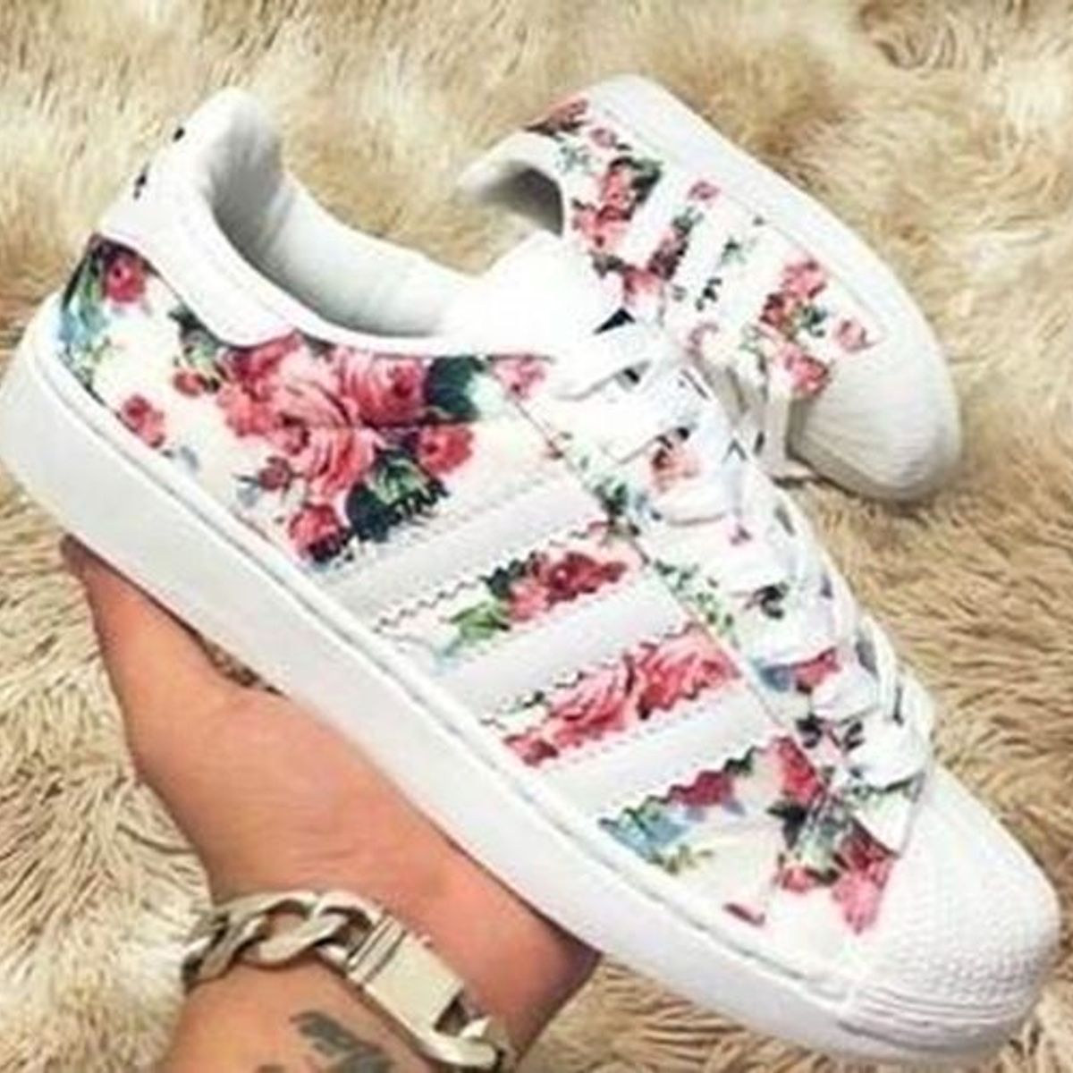 T nis Adidas Superstar Foundation Florido Feminino T nis