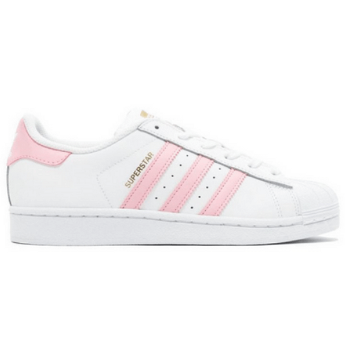 adidas superstar rosa e branco