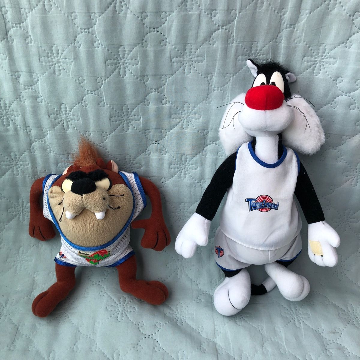 Kit 2 Pelucias Space Jam Tune Squad Taz 19cm Frajola 30cm Warner