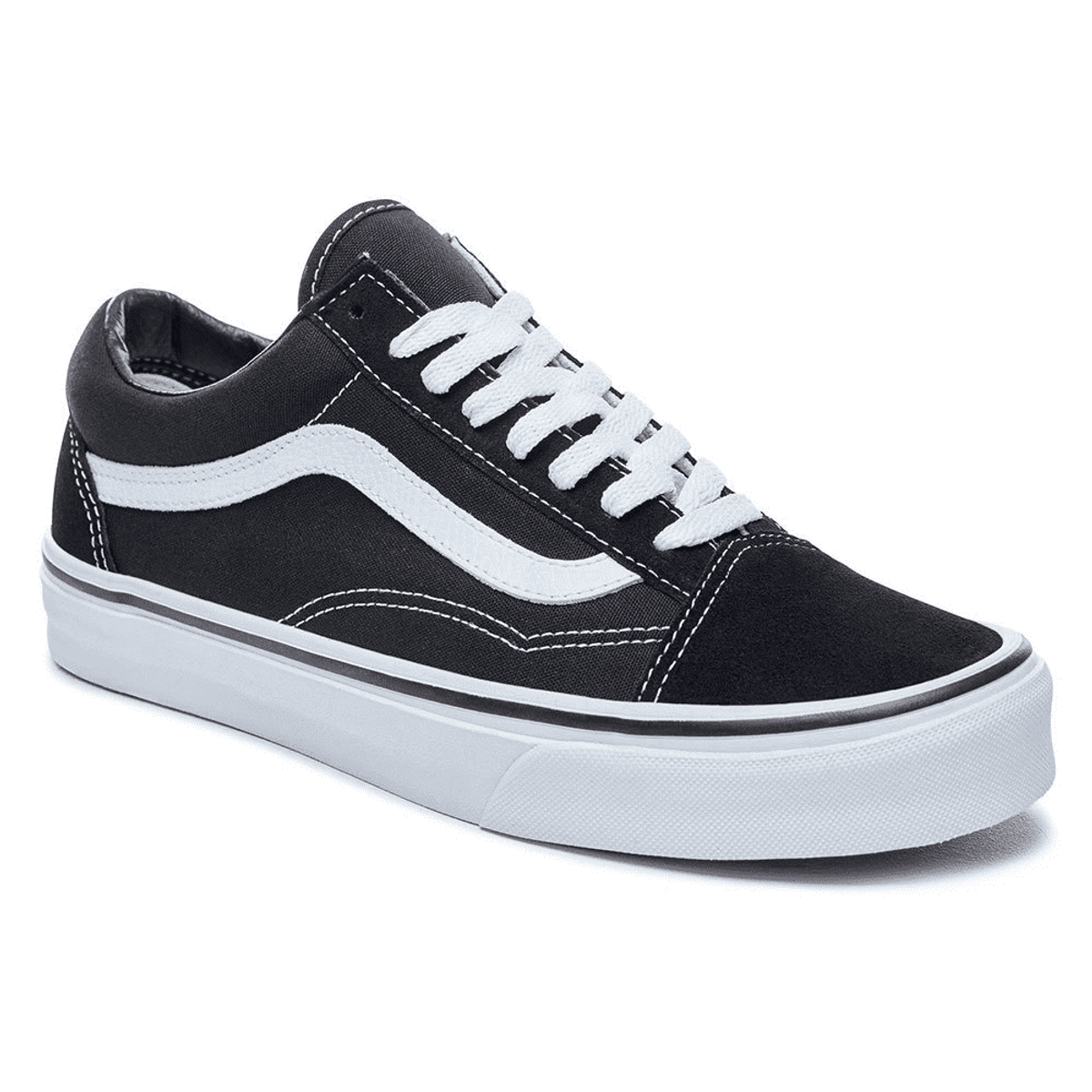 vans branco listra preta