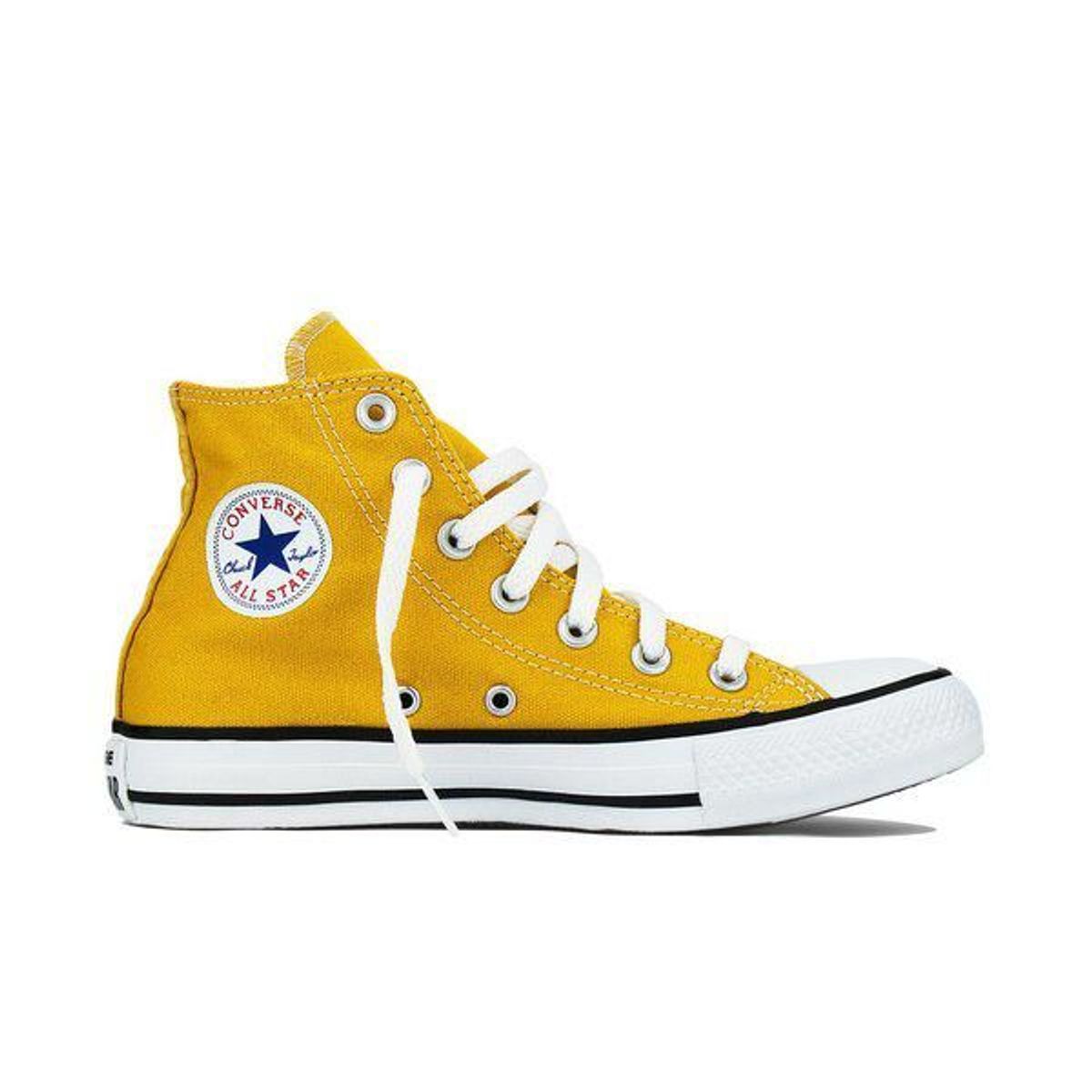 all star amarelo botinha