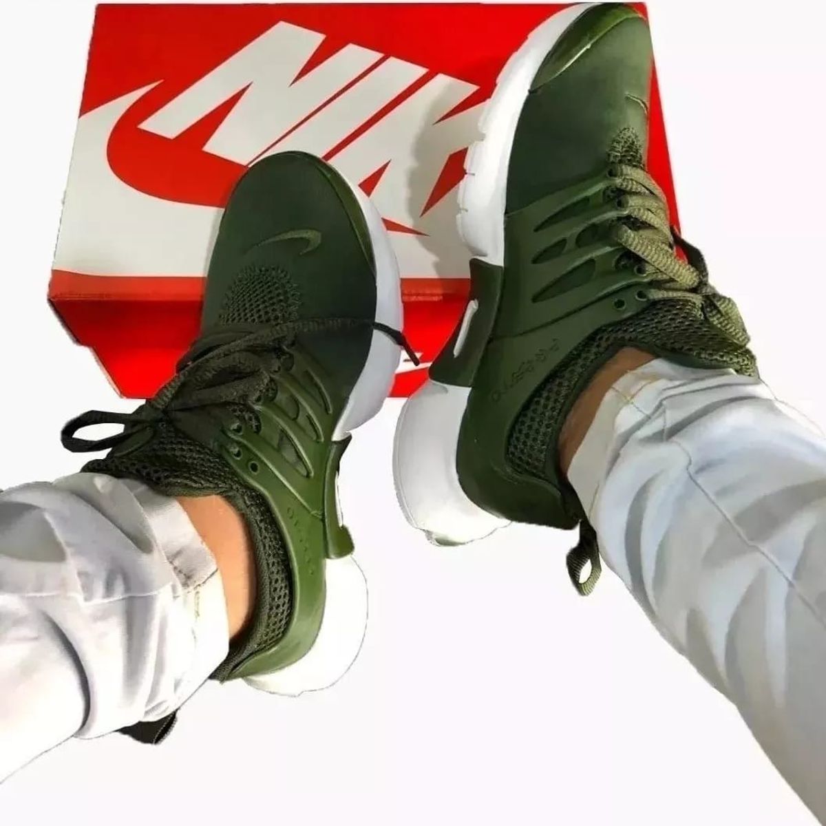 Nike presto cheap hombre verde