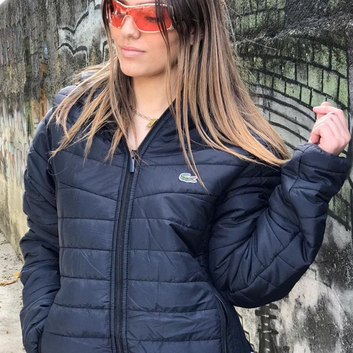 jaqueta de frio lacoste