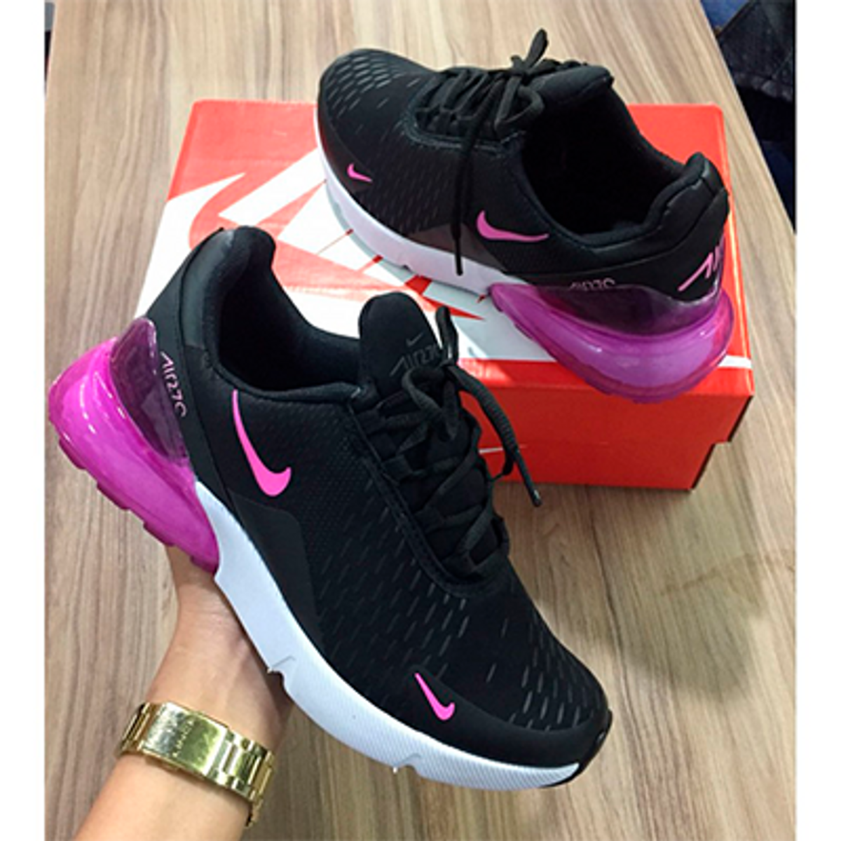 Air max 270 sales rosa e preto