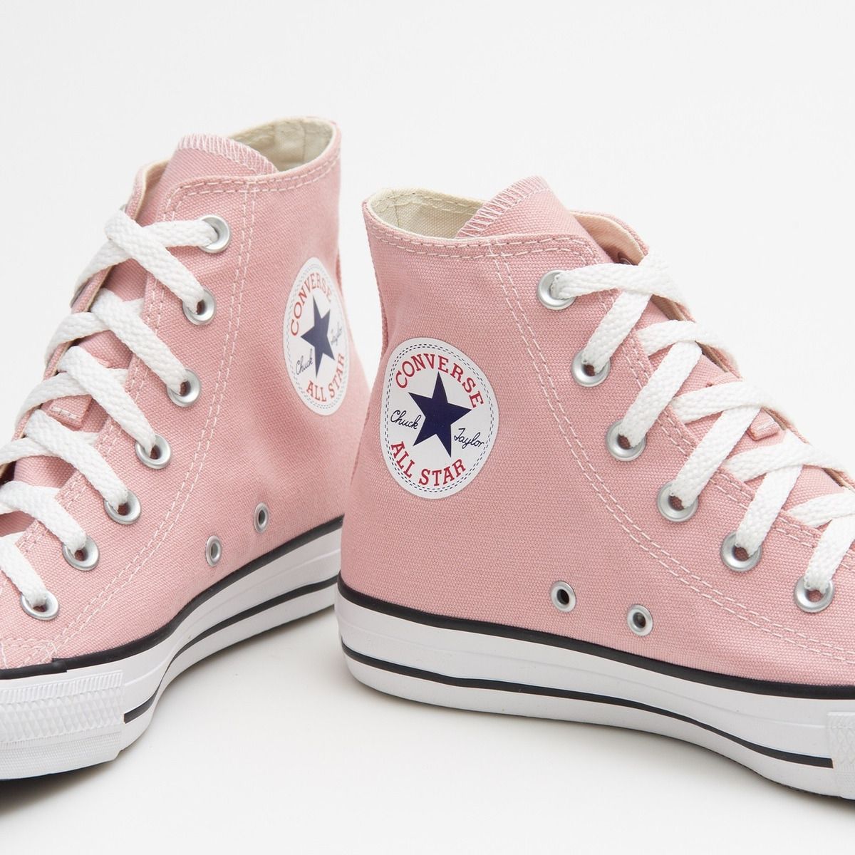 tenis all star feminino rosa cano alto
