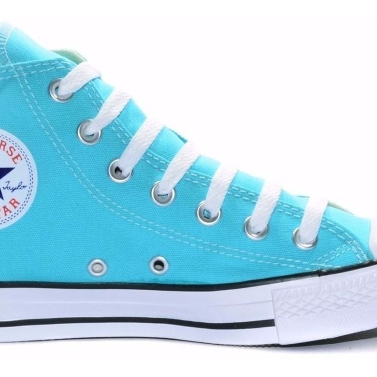 all star cano alto azul turquesa