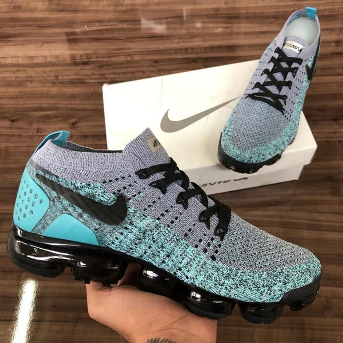 Vapormax shop flyknit verde