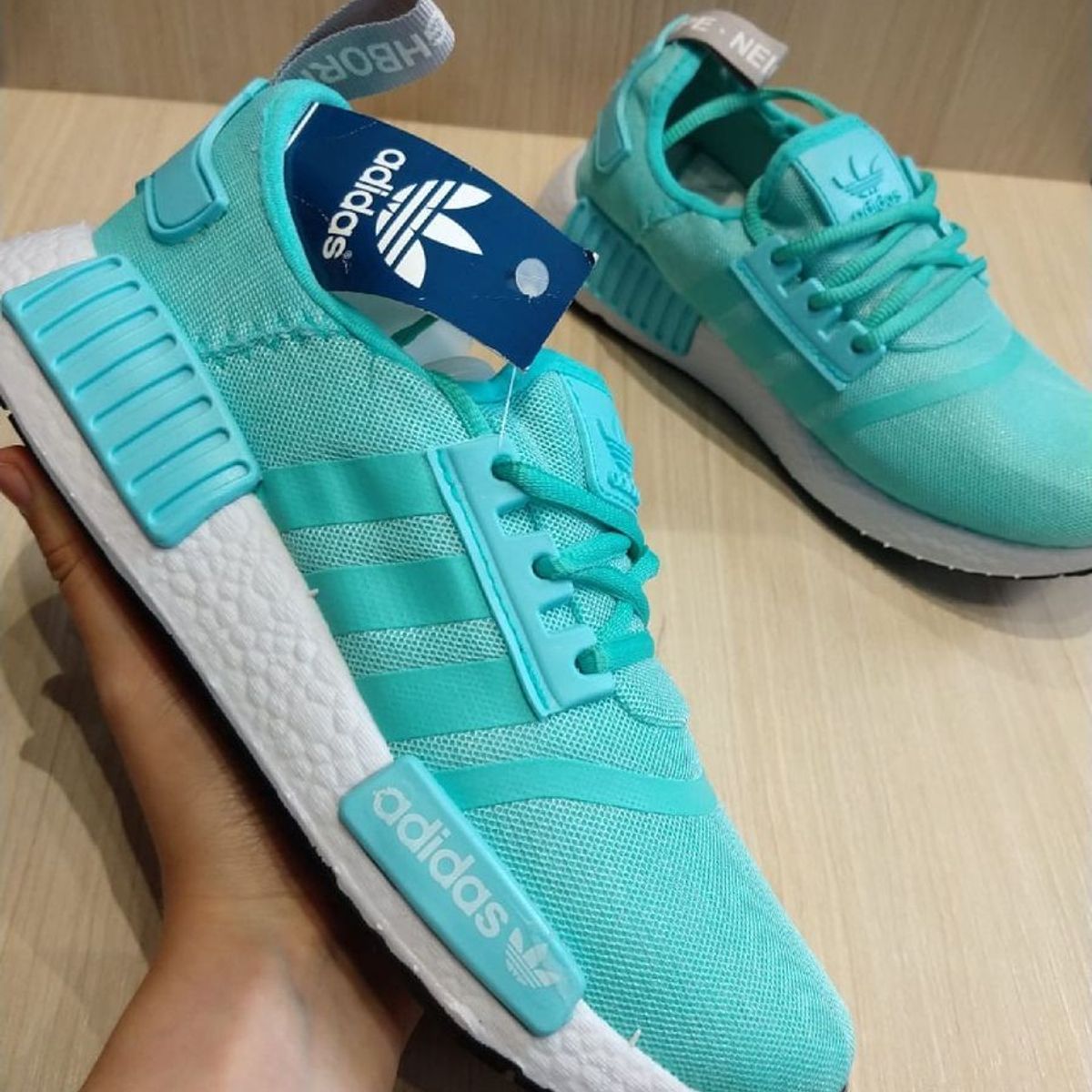tenis adidas superstar verde agua