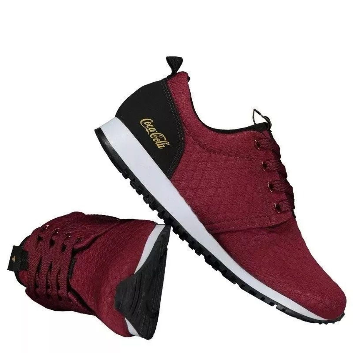 tenis bordo coca cola