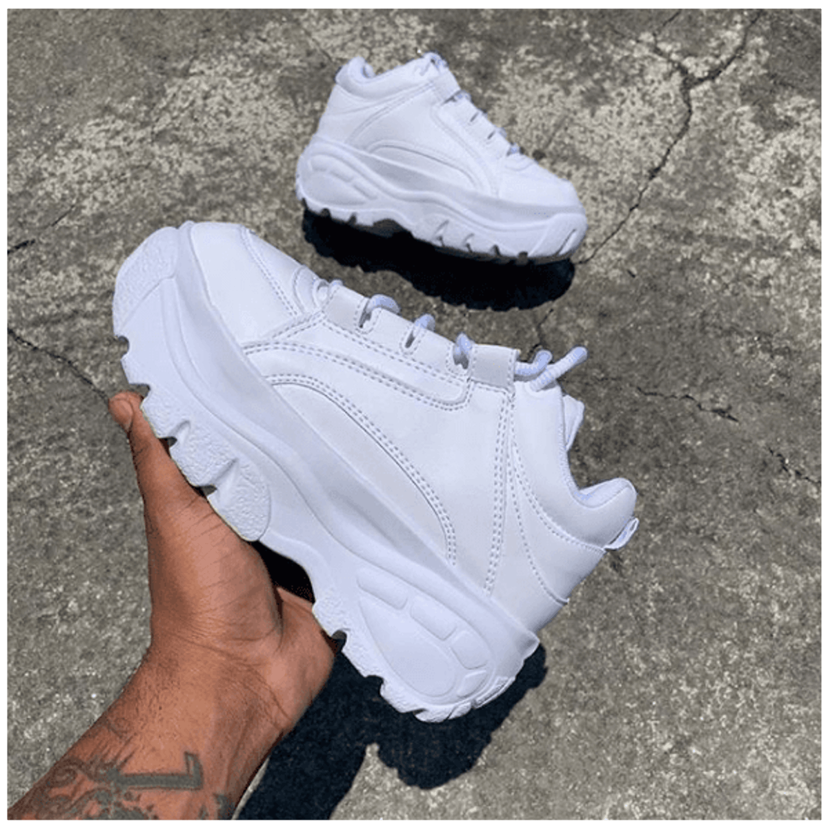 tenis buffalo branco