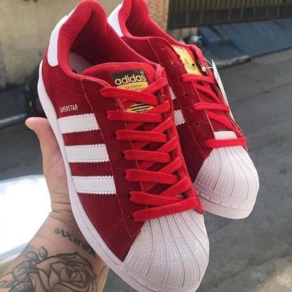 adidas star vermelho