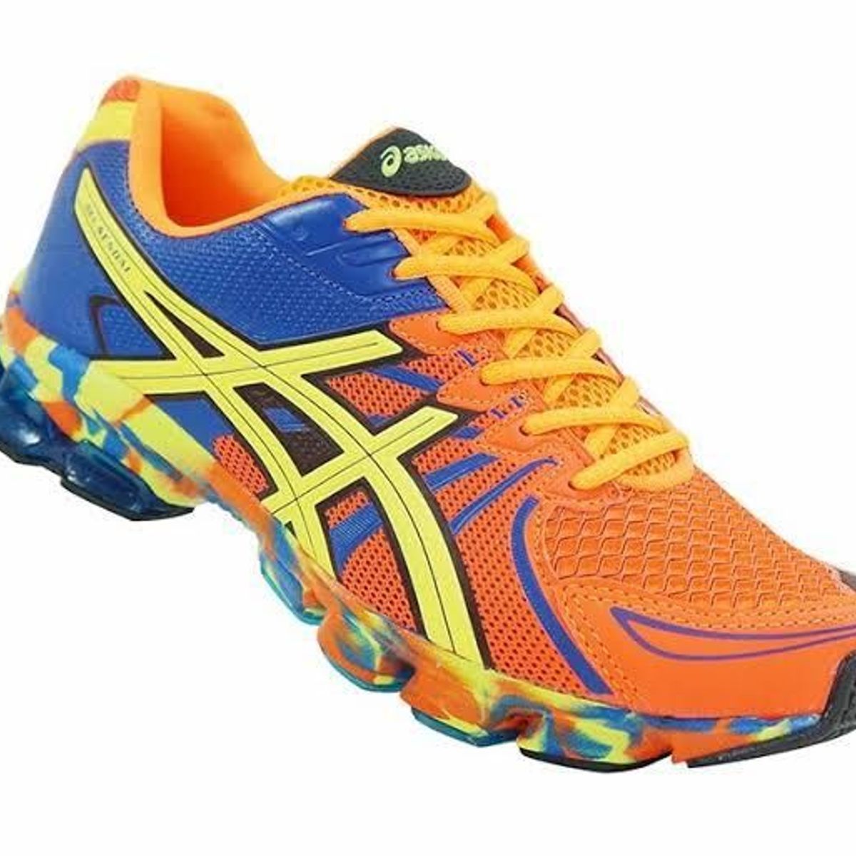 tenis asics masculino laranja
