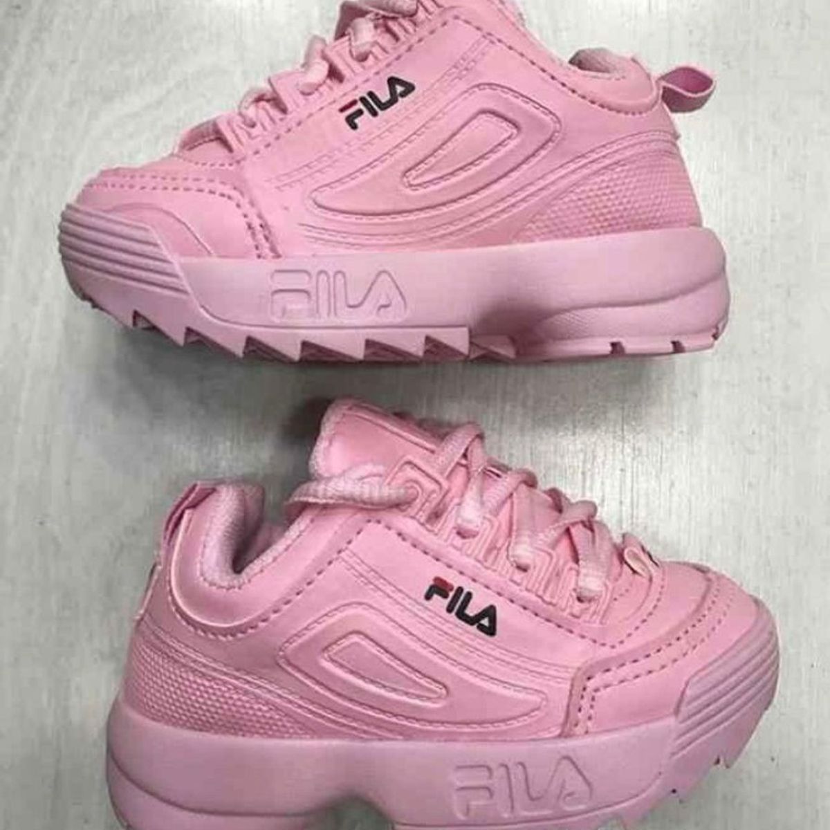 Tênis fila rosa store bebê