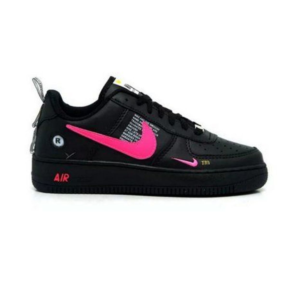 nike air force preto e rosa