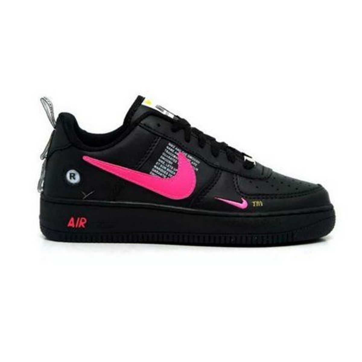 tenis nike preto com rosa