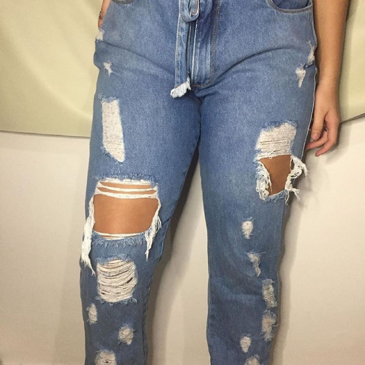 Calça jeans feminina sales despojada