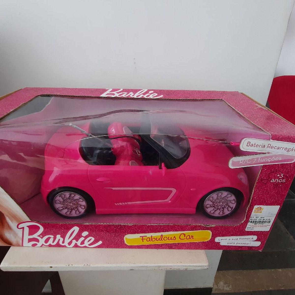 Carrinho Controle Remoto da Barbie, Brinquedo Barbie Usado 49561484