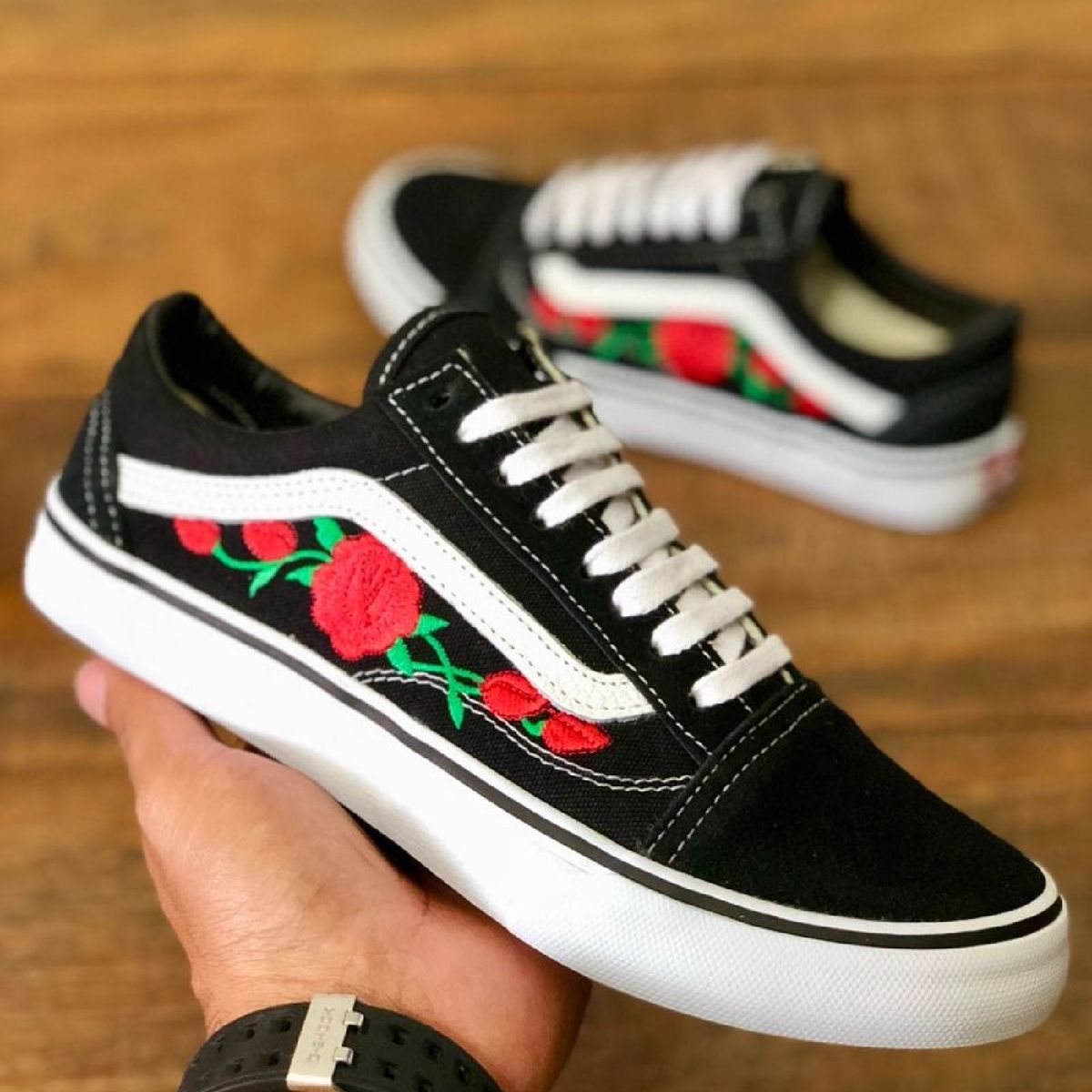 Vans Old Skool Preto/Vermelho - magazinebekam