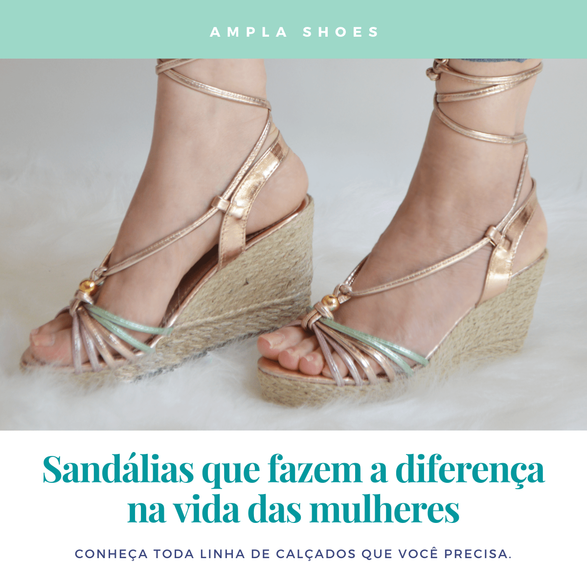 sandália anabela barata