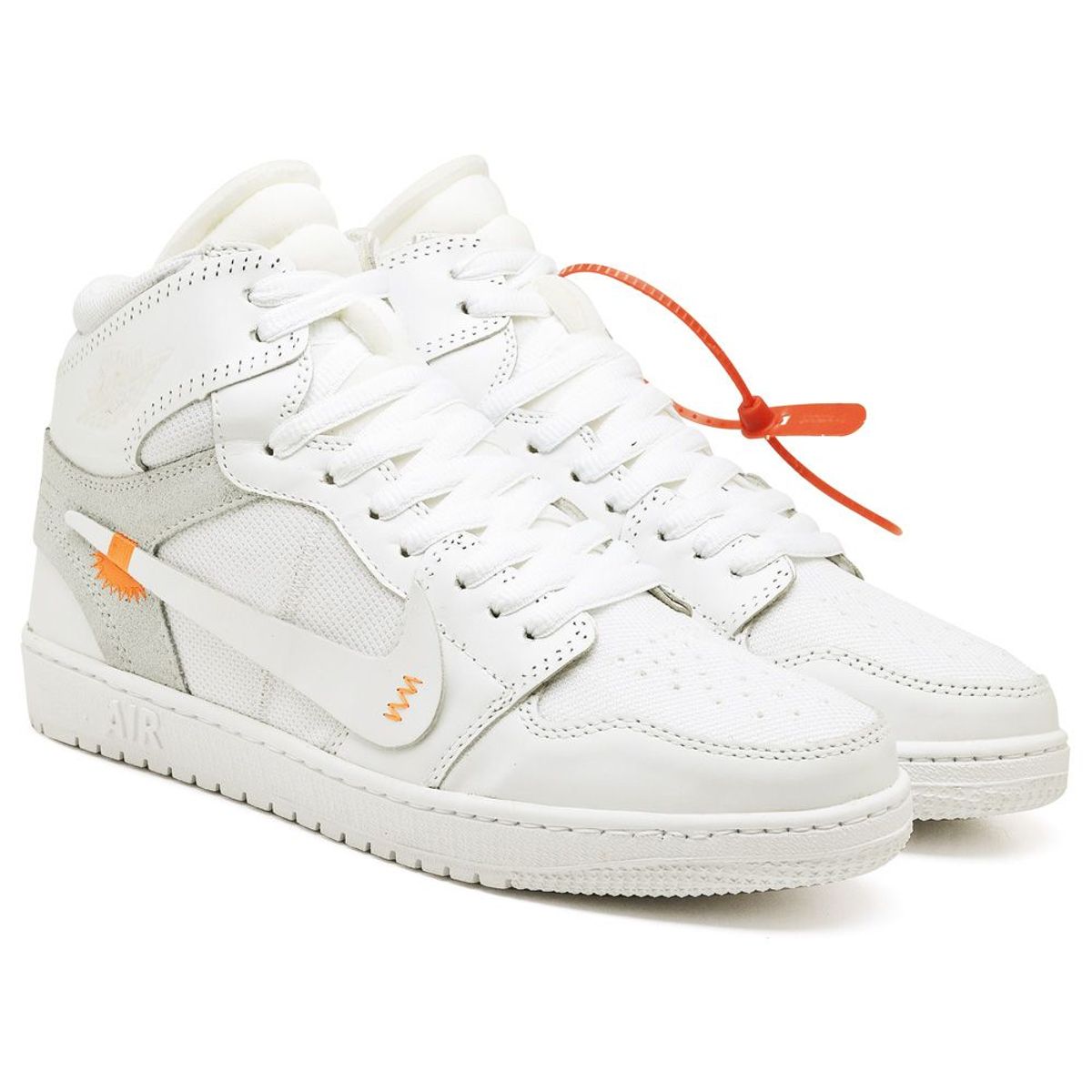 tenis jordan branco e dourado