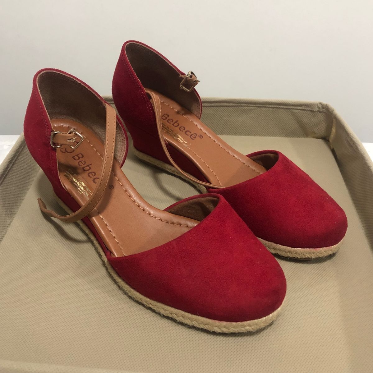 espadrille bebece vermelha