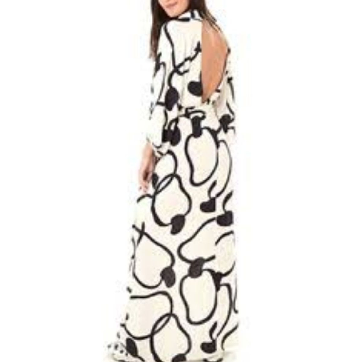 vestido maxi caju