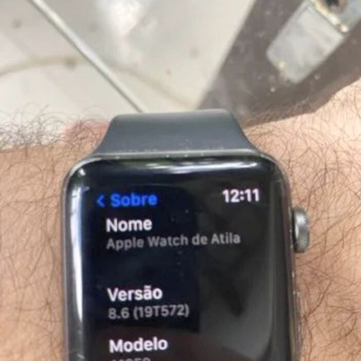 Apple Watch Serie 3 42 Mm Gps Cor Preta Modelo A1859 Apple Usado 103303587 enjoei