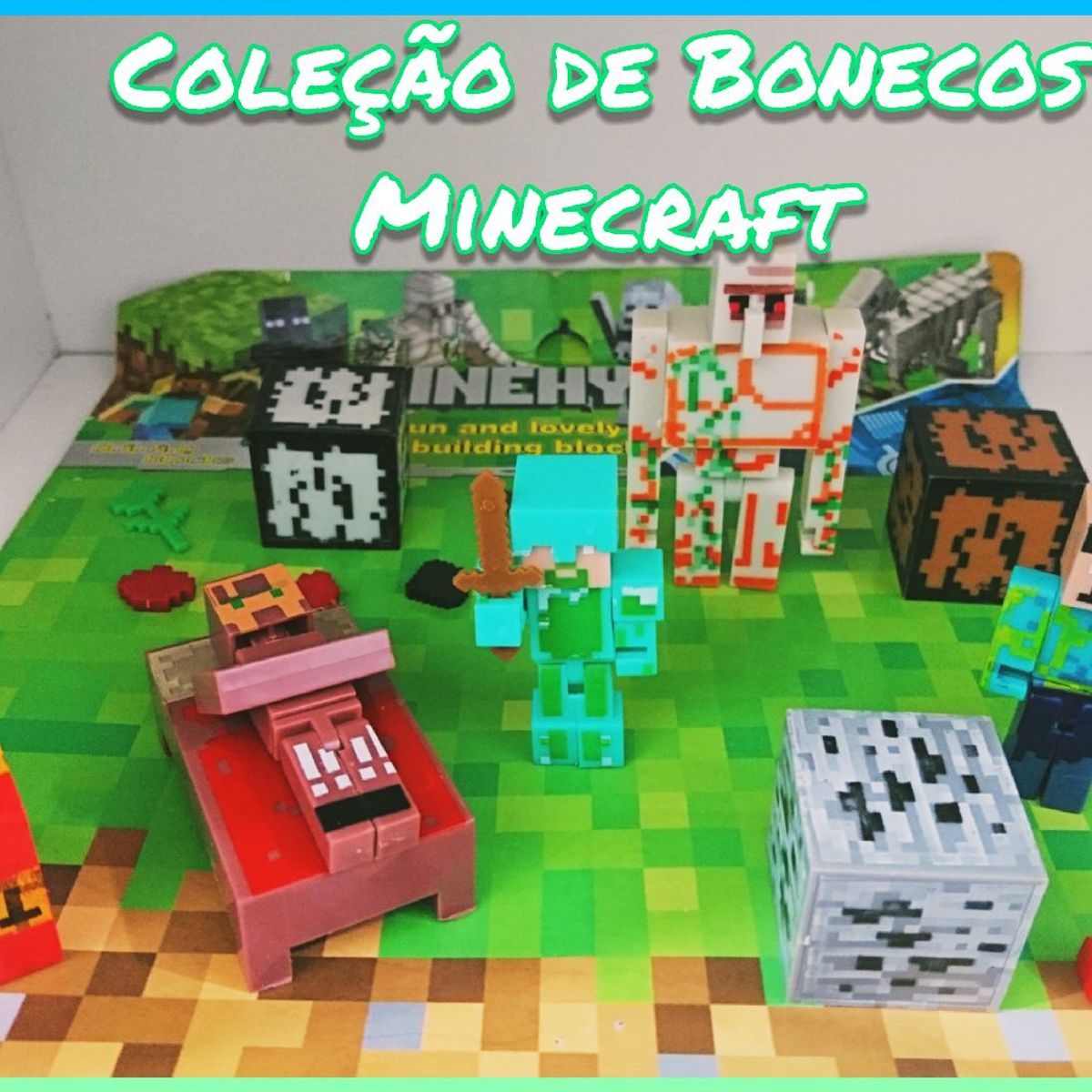 Colecao De Bonecos Do Minecraft
