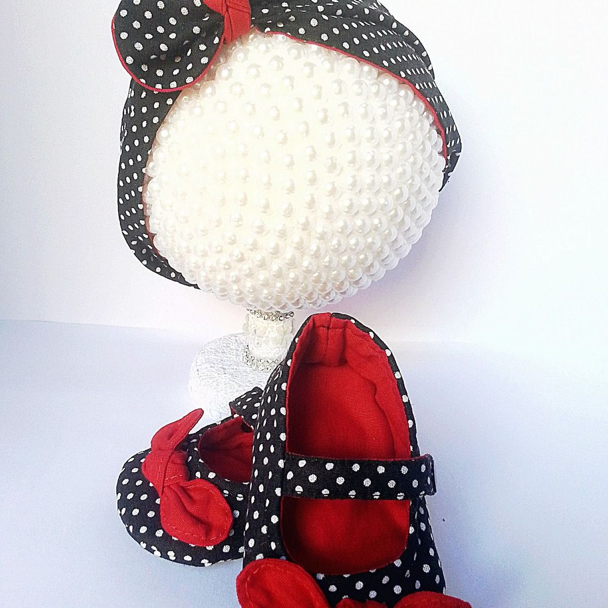 sapatinho de bebe tecido