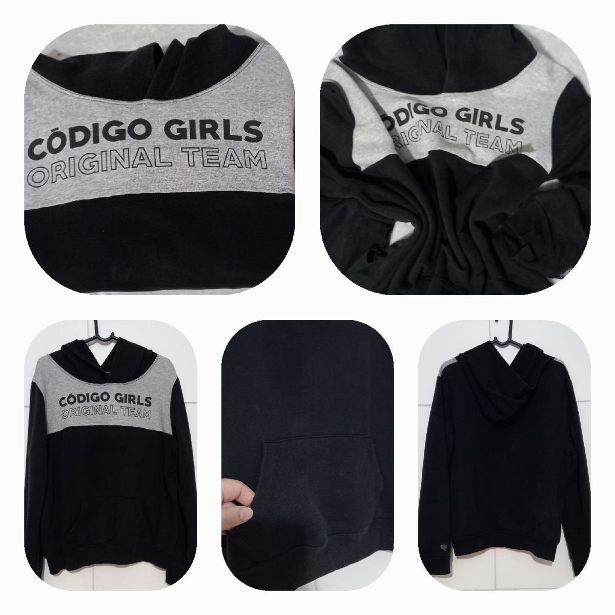 Blusa de Moletom com Capuz da Código Girls Blusa Feminina Código Girls  Usado 88325011 enjoei