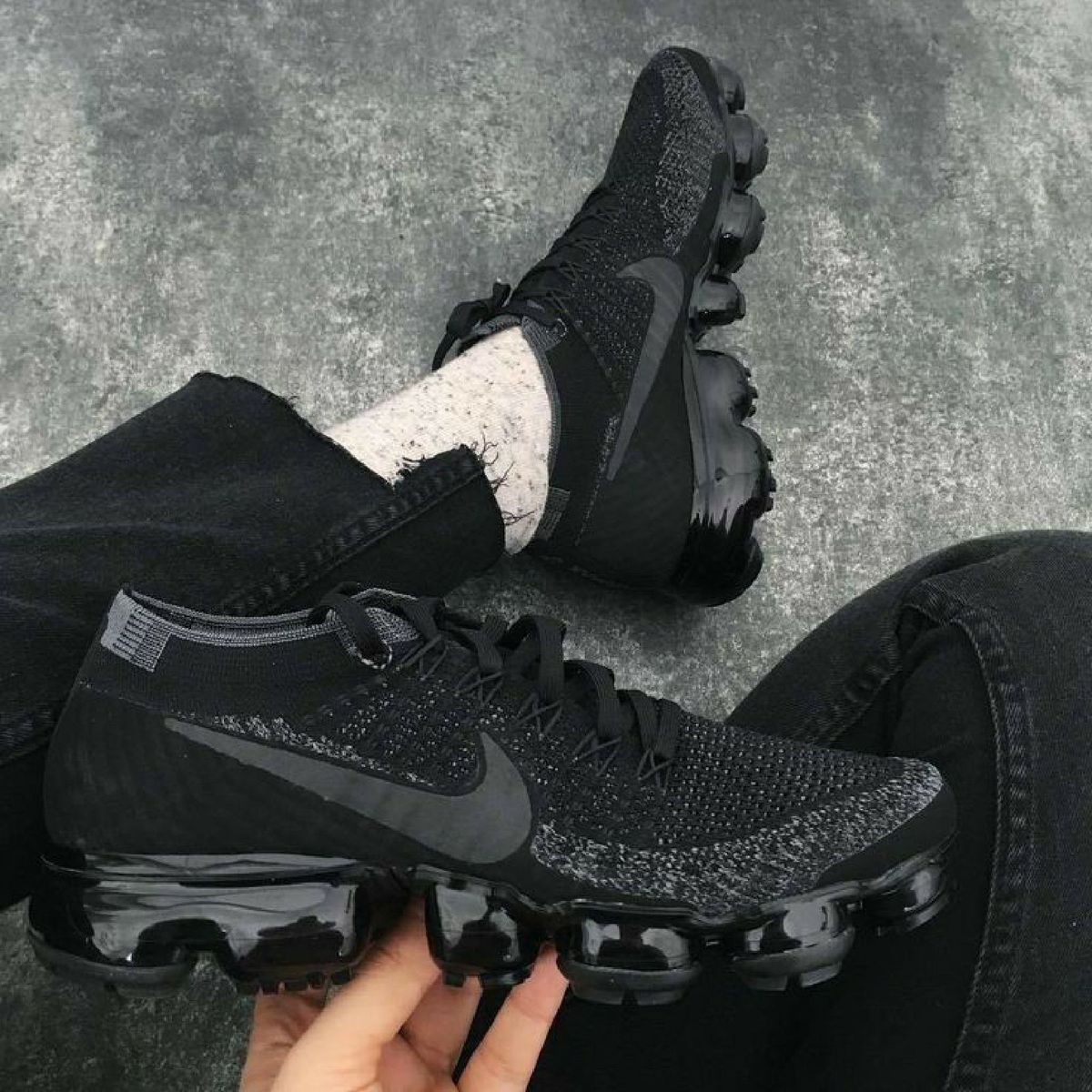 nike vapormax todo preto