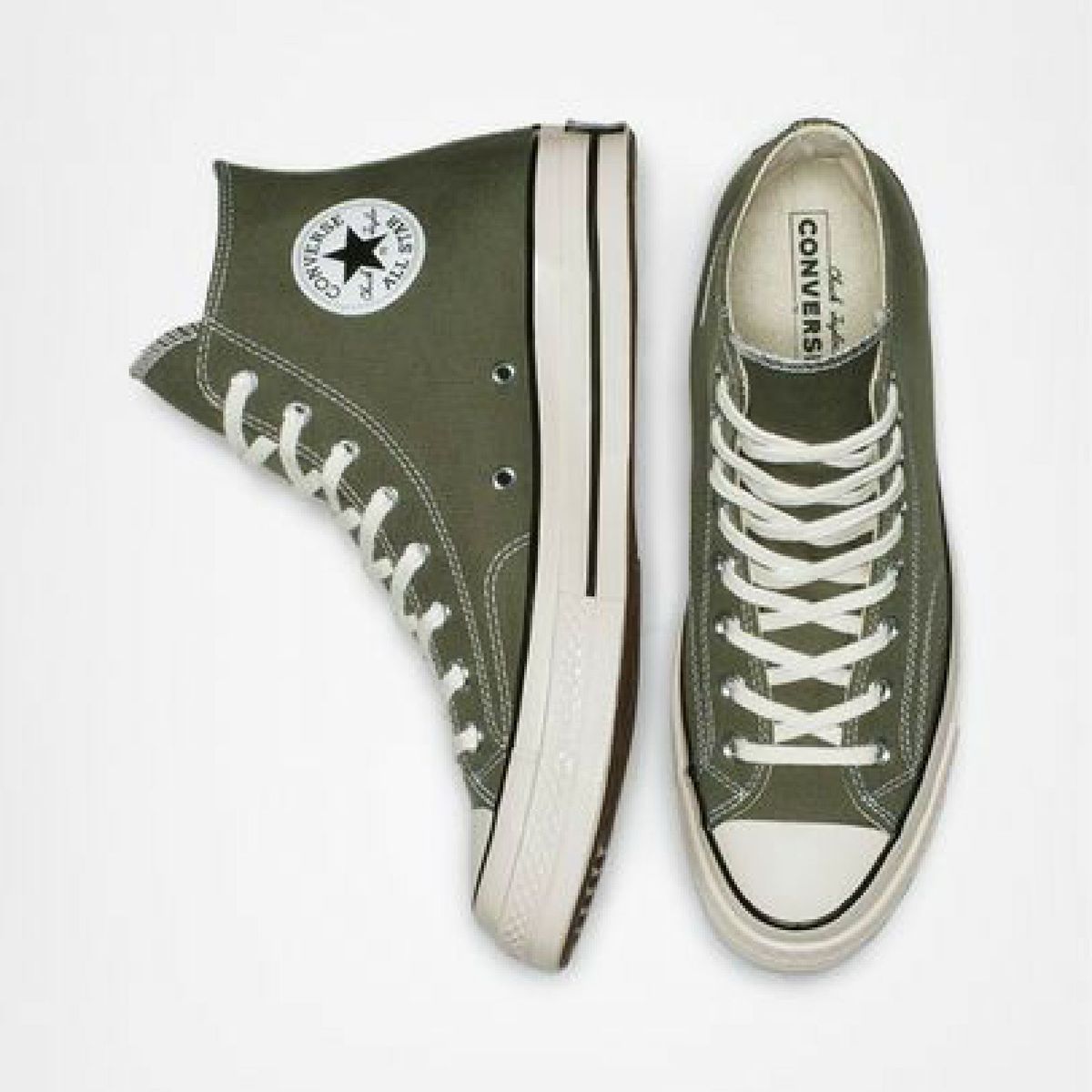 all star verde musgo cano alto