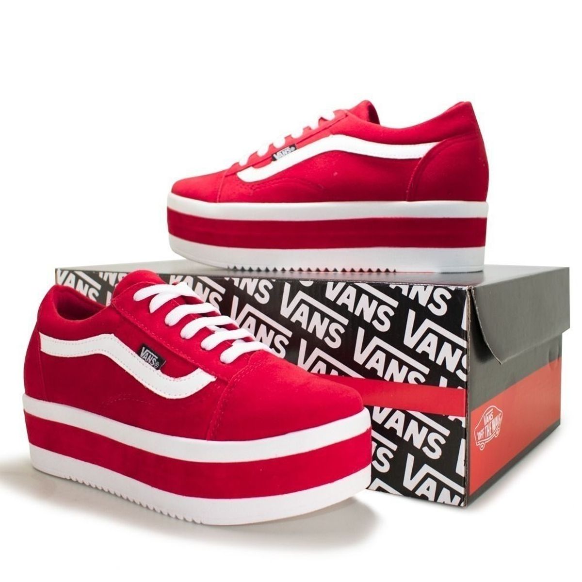 tenis da vans feminino vermelho