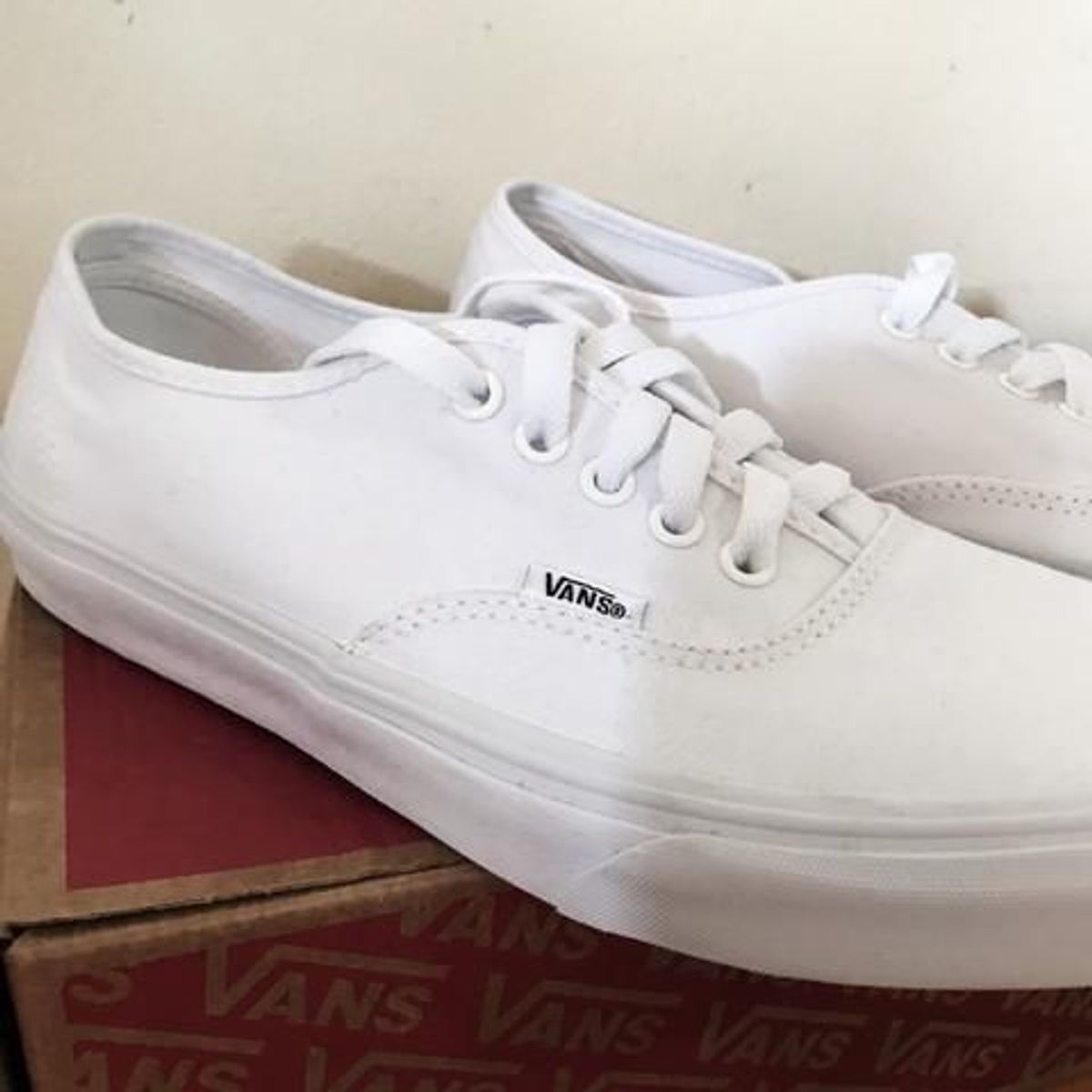 tenis vans authentic branco feminino