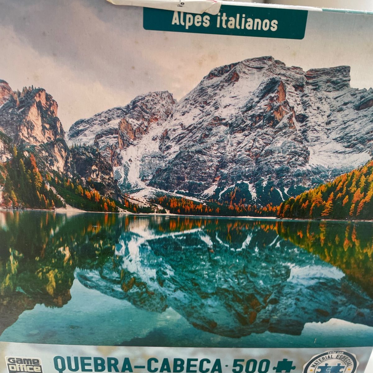 Quebra Cabeça Paisagens Deslumbrantes Alpes Italiano 500 Pçs