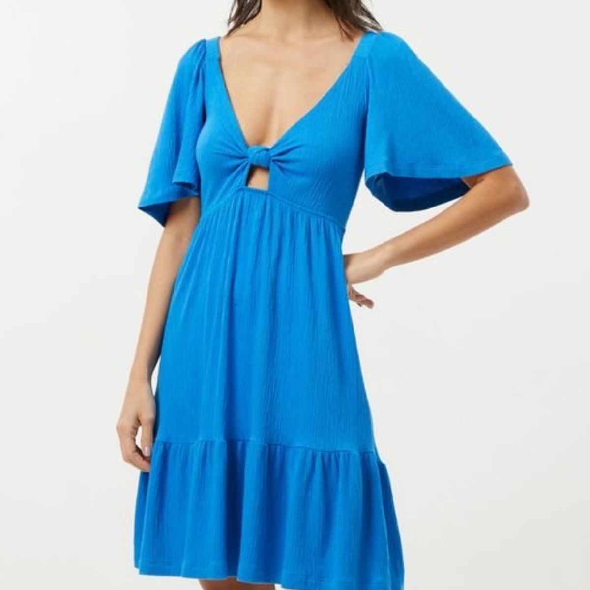 Vestido Azul, Vestido Feminino Renner - Blue Steel Usado 89923175