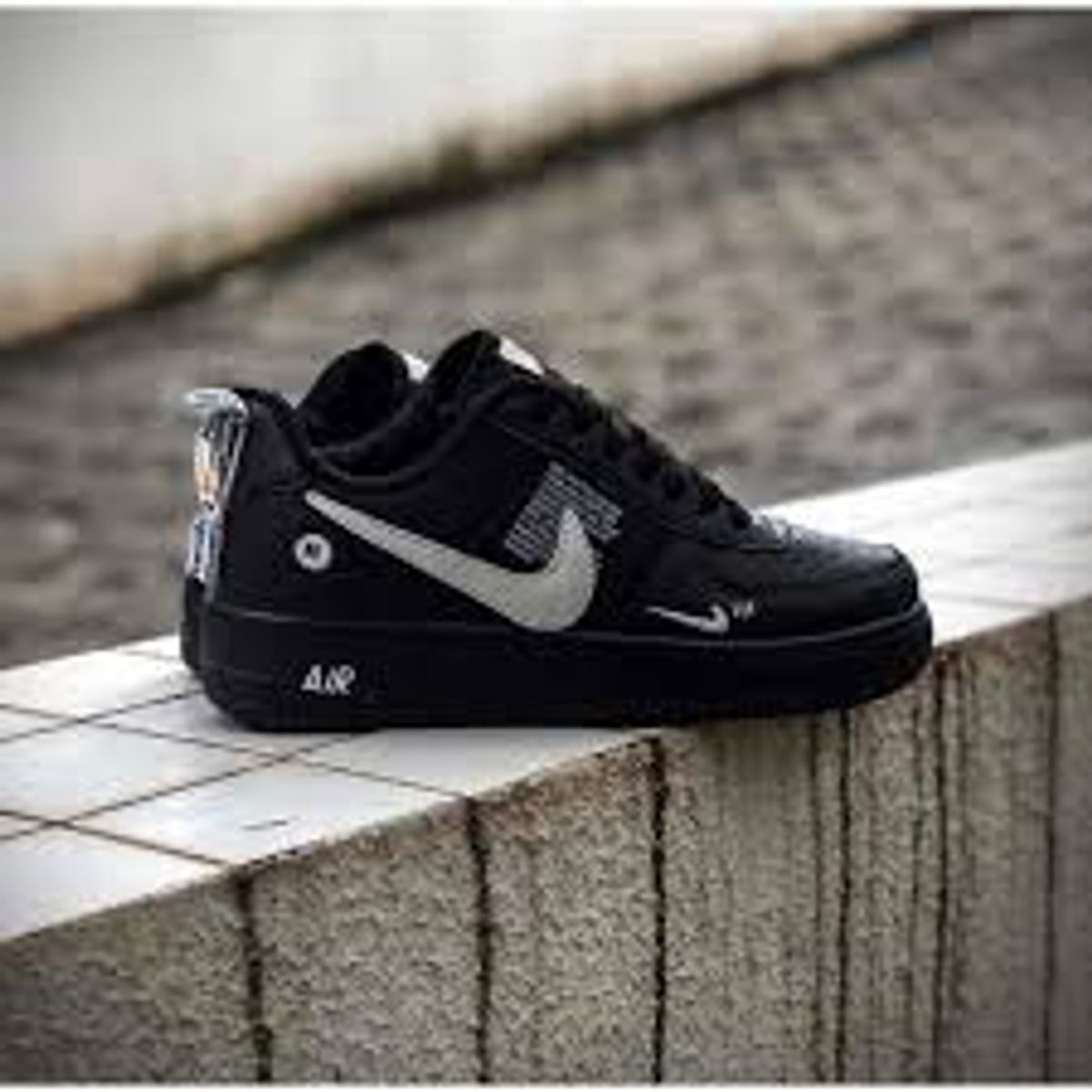 nike air force preto cano baixo