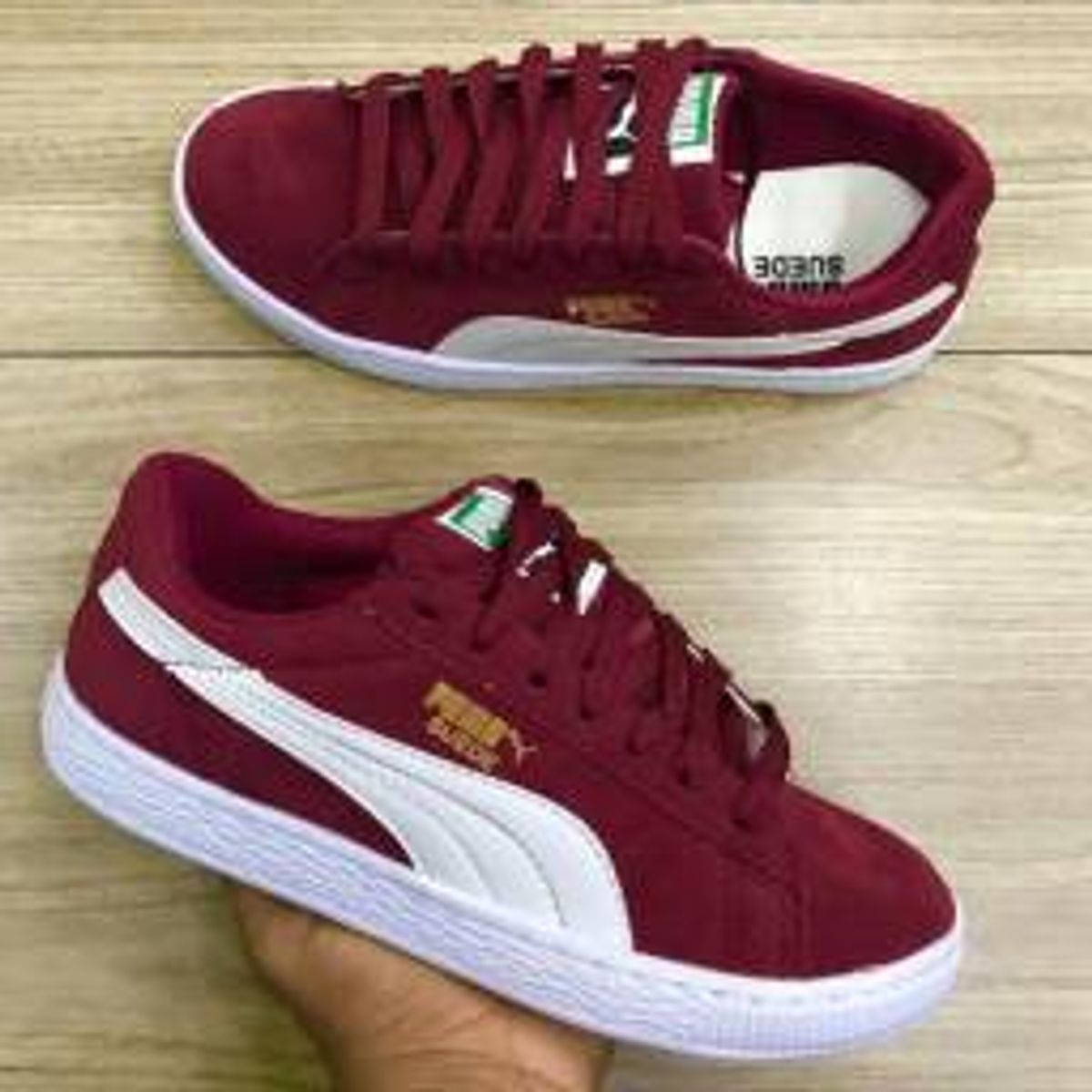 puma suede feminino vinho