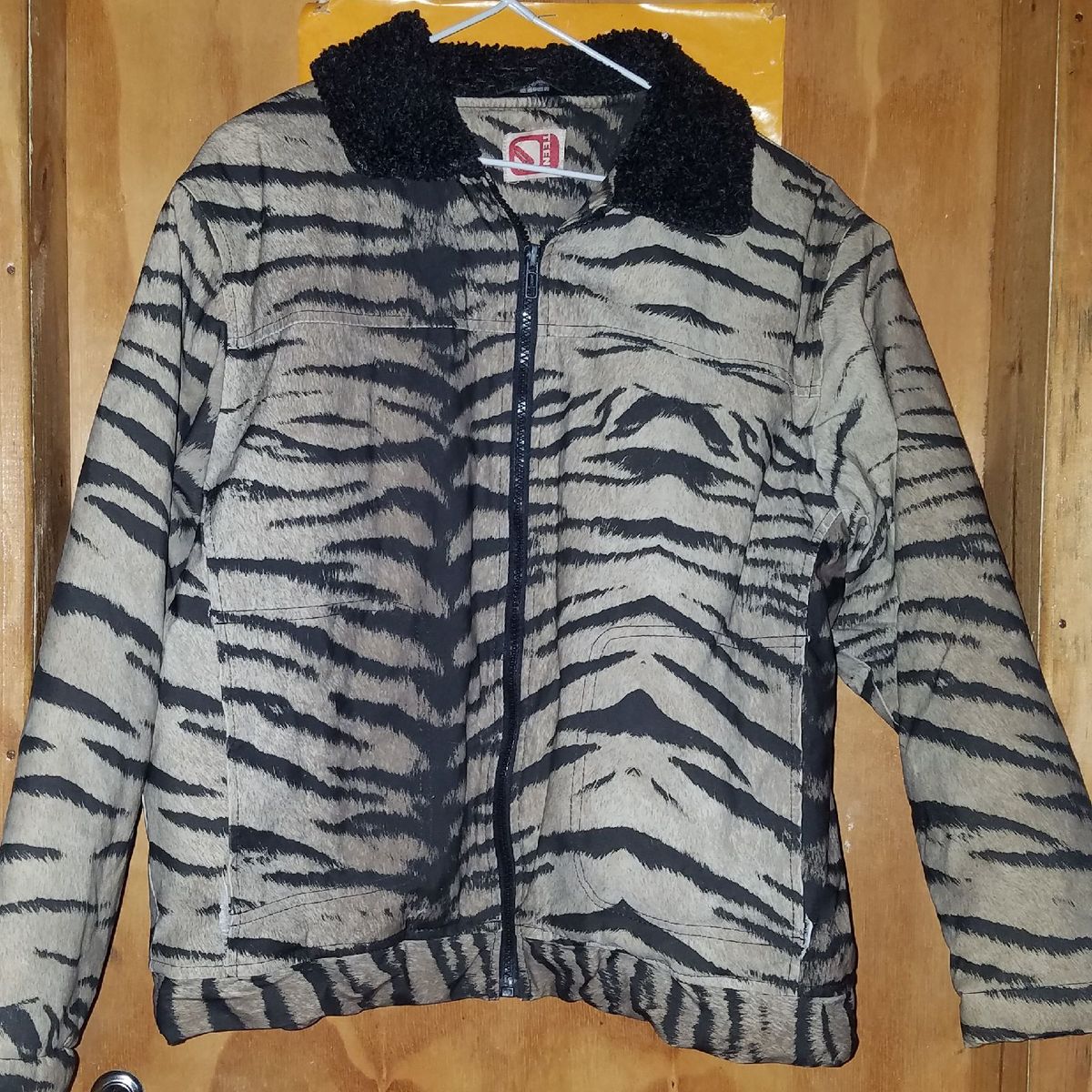 jaqueta zebra impermeável