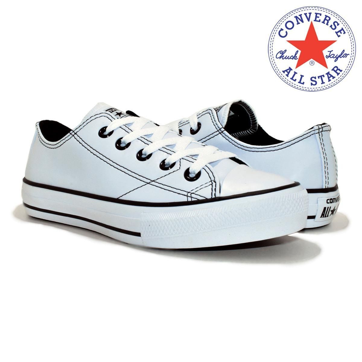 all star cano curto couro
