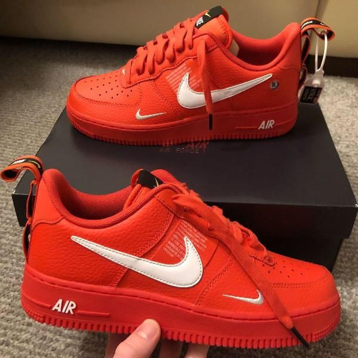 tenis nike air force vermelho