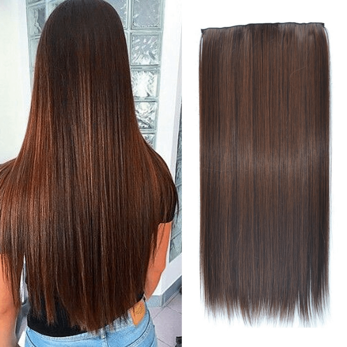 Lindo Aplique Partes Castanho Claro Acobreado Liso, Produto p/ Cabelos  Feminino Nunca Usado 52086984