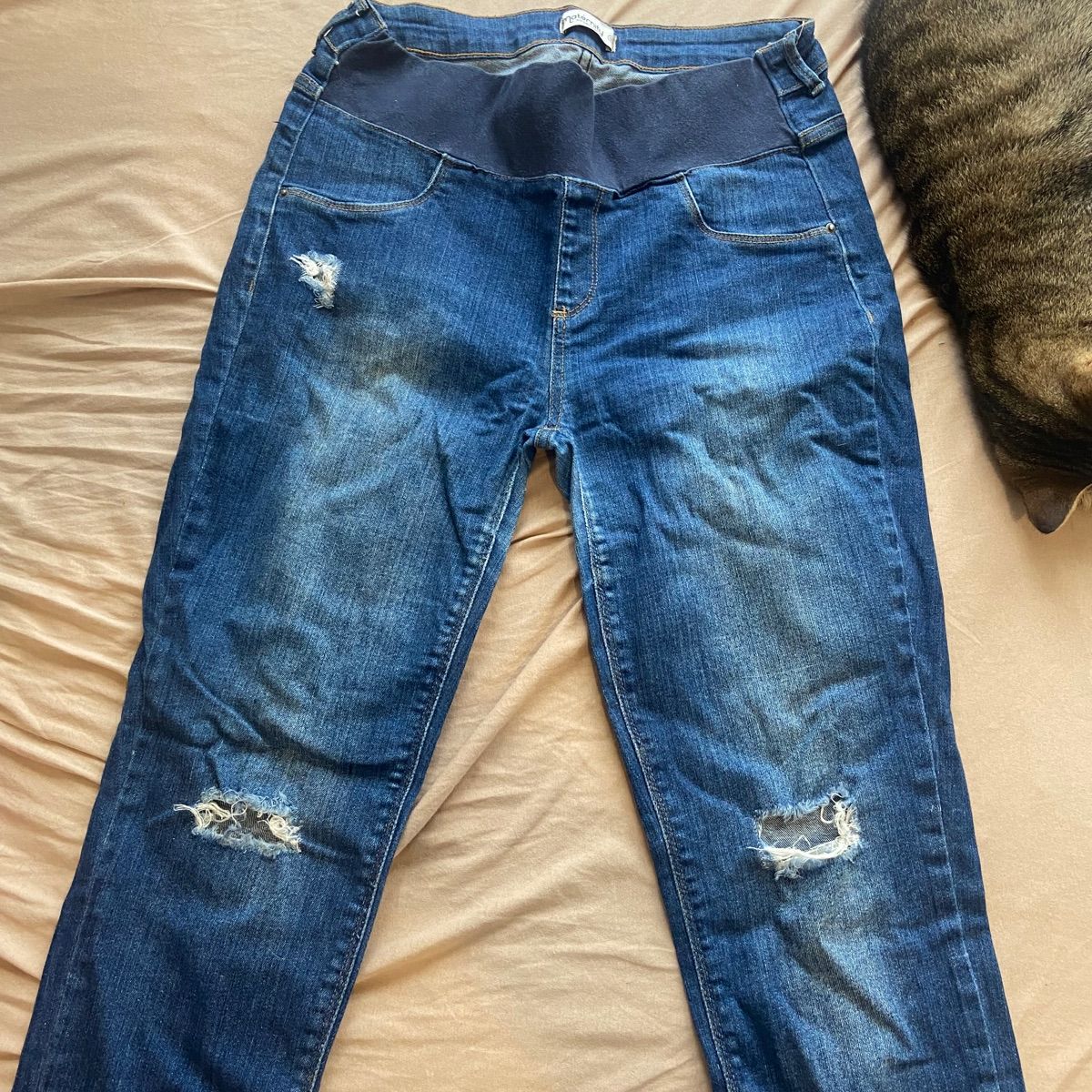 Calça jeans store para gestante riachuelo