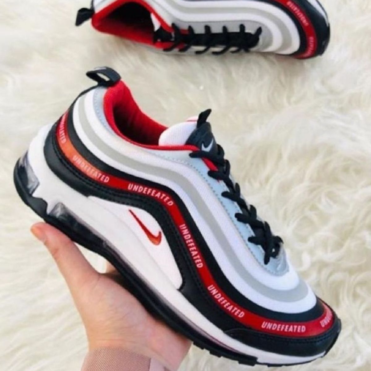 air max 97 branco vermelho e azul