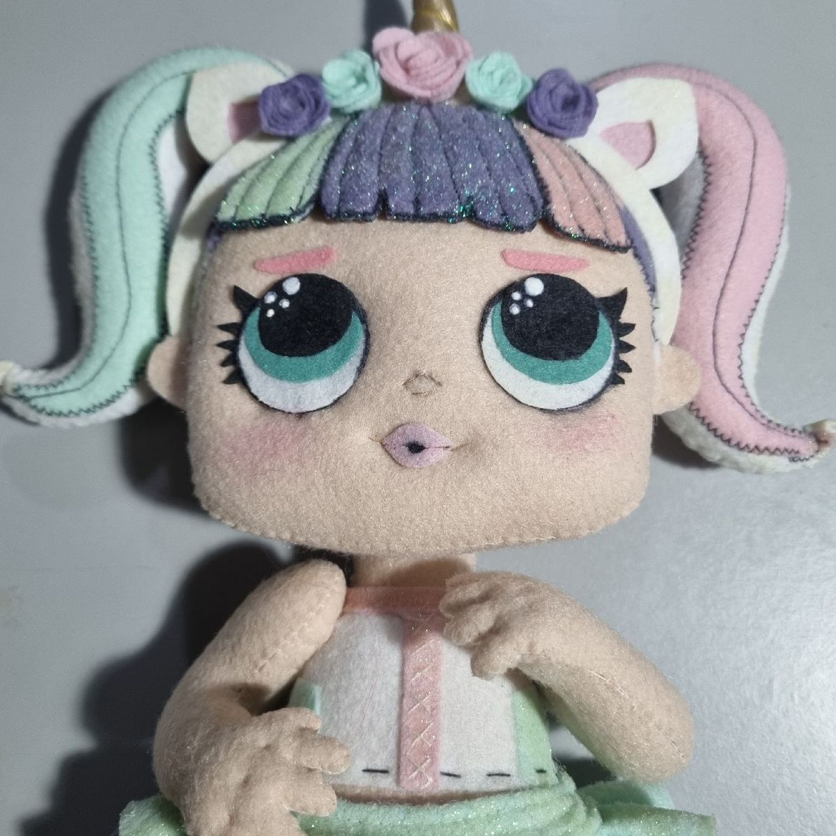 Boneca Lol Unicornio Feita em Feltro Usado 103742878 enjoei