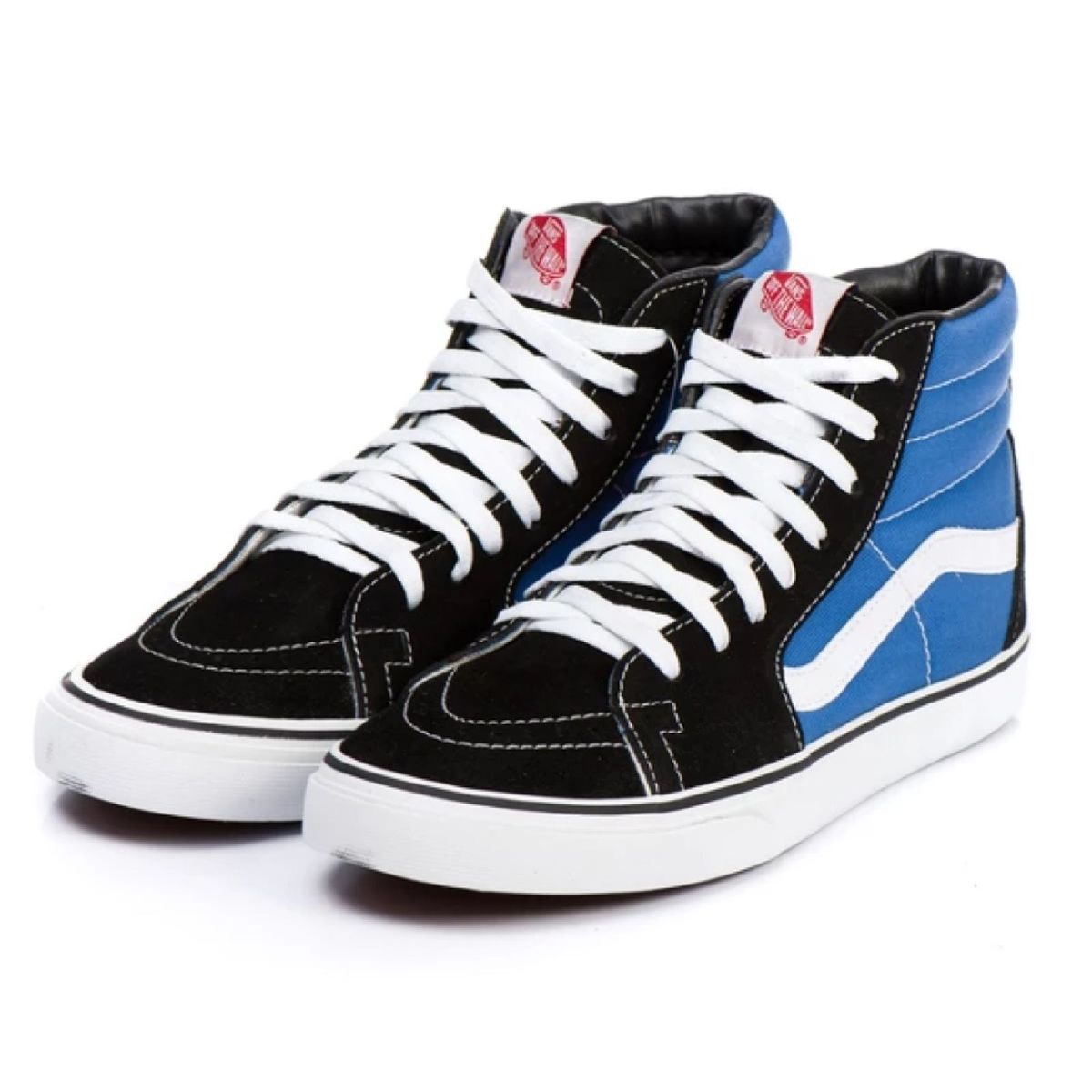tenis vans azul cano alto