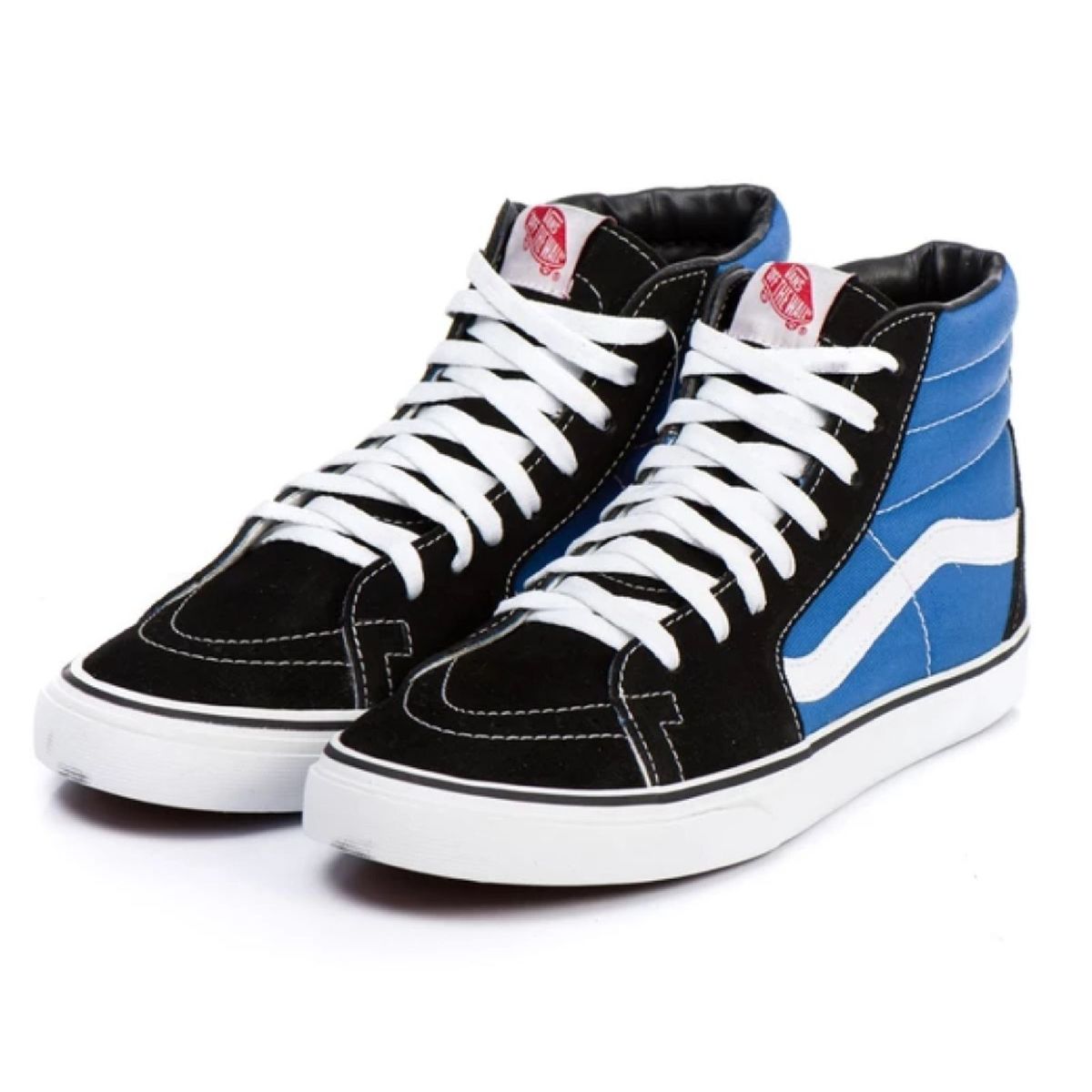 tenis vans cano alto azul