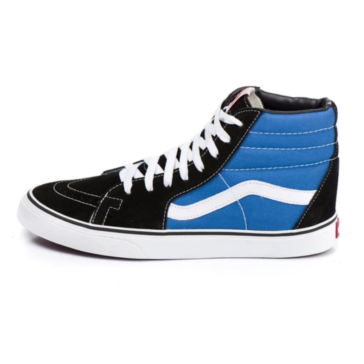 tenis vans cano alto azul